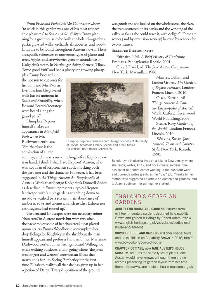Interweaves Jane Austen Knits  Special Issue2015 - 輕描淡寫(xiě) - 輕描淡寫(xiě)