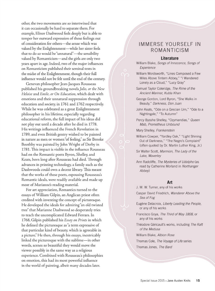 Interweaves Jane Austen Knits  Special Issue2015 - 輕描淡寫(xiě) - 輕描淡寫(xiě)