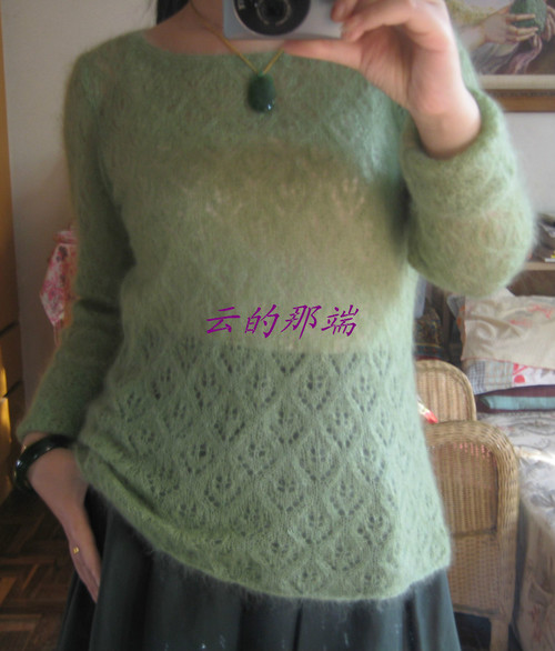若牙綠絲馬套頭衫 - 云的那端 - 云的那端