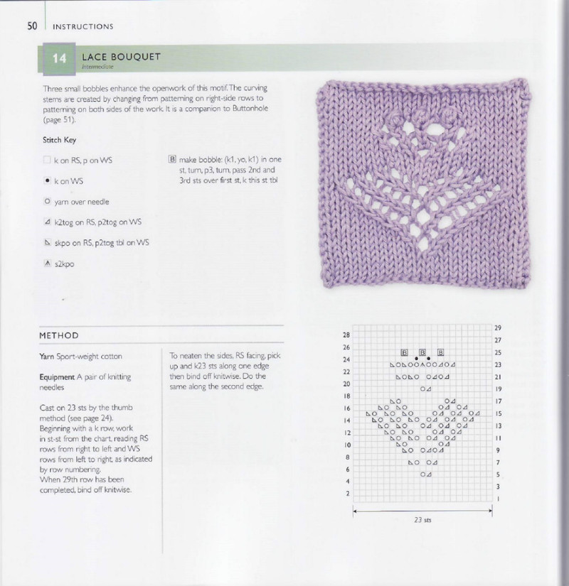 75 Floral Blocks to Knit - 紫蘇 - 紫蘇的博客