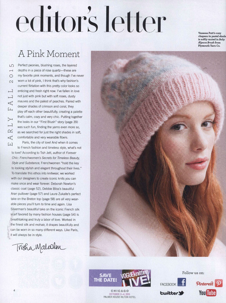 Vogue Knitting  Early Fall 2015 - 輕描淡寫 - 輕描淡寫