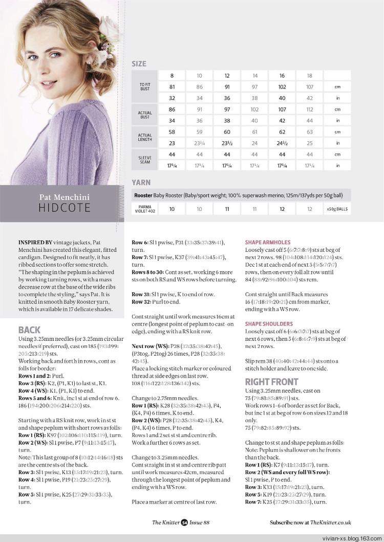 The Knitter - Issue 88 - Vivian - Vivian天天向尚