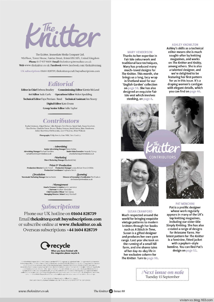 The Knitter - Issue 88 - Vivian - Vivian天天向尚