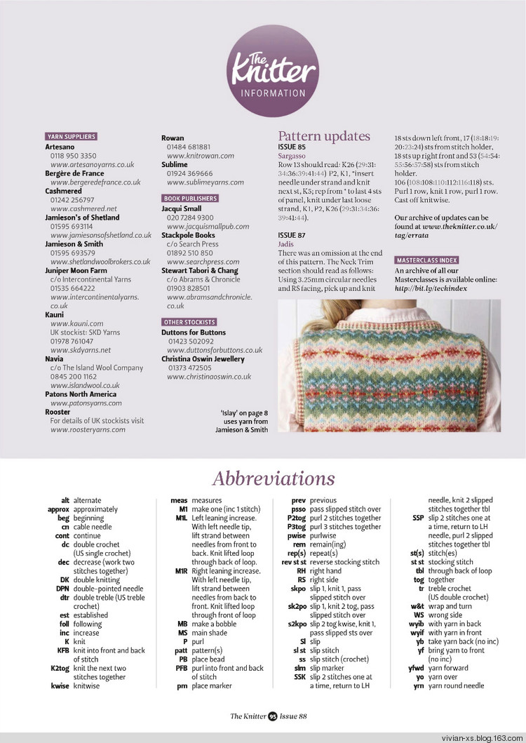 The Knitter - Issue 88 - Vivian - Vivian天天向尚