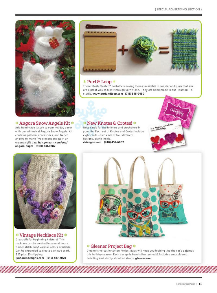 Interweave Knits： Gifts 2015 - 輕描淡寫 - 輕描淡寫