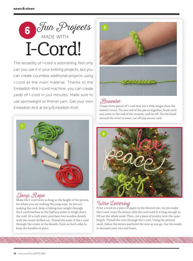 Interweave Knits： Gifts 2015 - 輕描淡寫 - 輕描淡寫