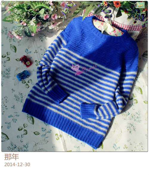 那年---男童海魂風(fēng)羊絨條紋套衫------2014.50 - C.small - C.small的織衣所