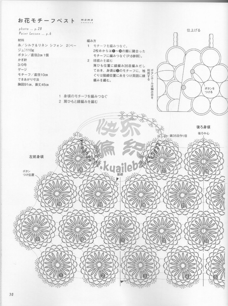 Crochet lesson 2012 母女親子裝 - 荷塘秀色 - 茶之韻