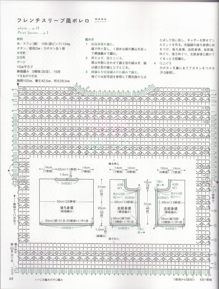 Crochet lesson 2012 母女親子裝 - 荷塘秀色 - 茶之韻
