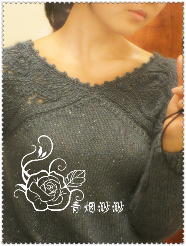 蘭黛---別樣的雞心領女款毛衣 - 青煙渺渺 - 青煙渺渺