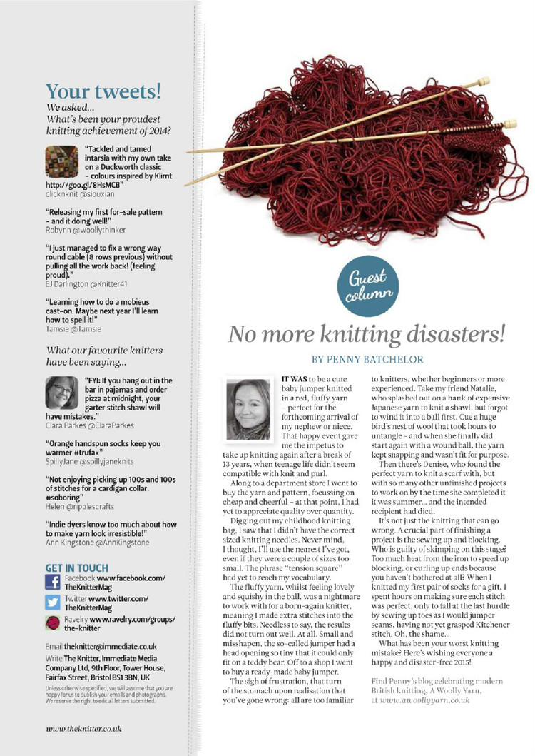 The Knitter Issue 80 2015 - 輕描淡寫 - 輕描淡寫