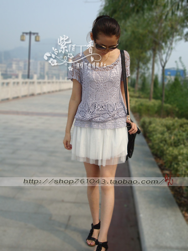 品名：紫陌丁香作品-盛夏菠蘿（可以兩穿的拼花款） - 紫陌丁香 - 紫陌丁香手工坊