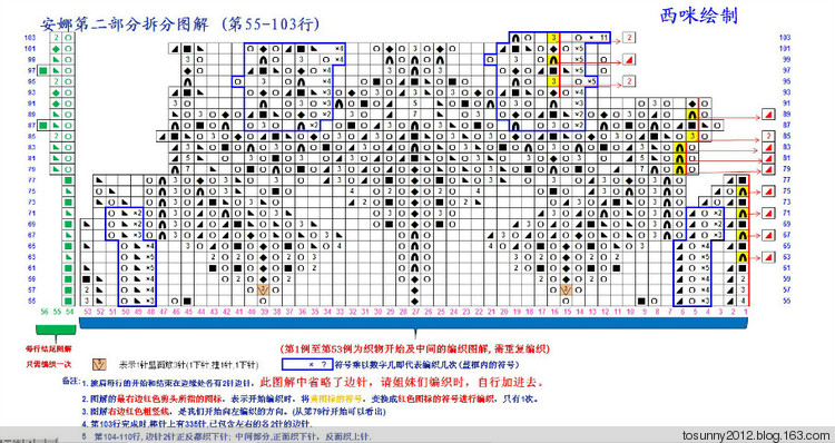 美麗的安娜披肩--附過(guò)程圖及拆分圖解 - 西咪 - 西咪的博客