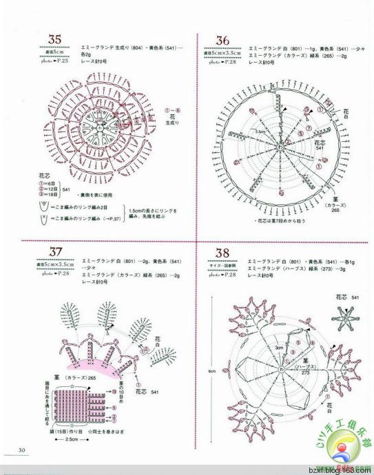 LACE WORK FLOWER MOTIF - 編織幸福 - 編織幸福的博客
