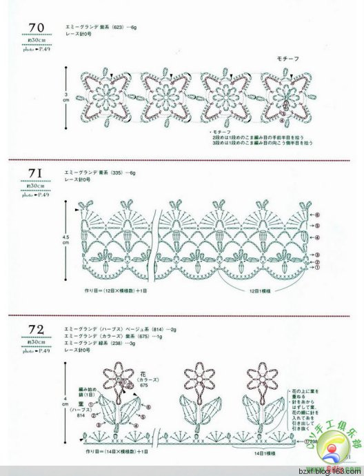 LACE WORK FLOWER MOTIF - 編織幸福 - 編織幸福的博客