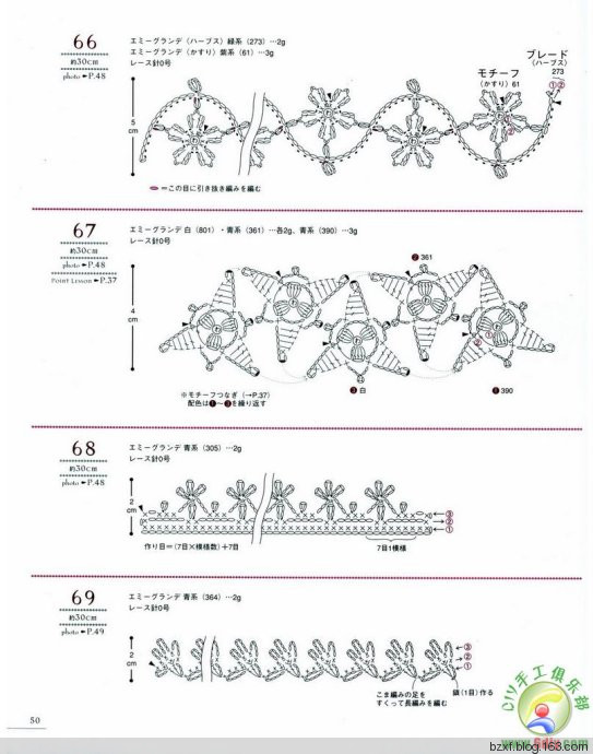 LACE WORK FLOWER MOTIF - 編織幸福 - 編織幸福的博客