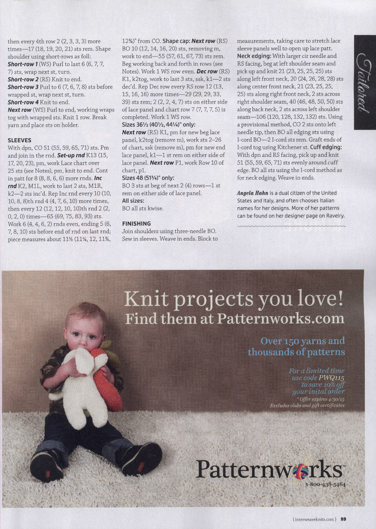 Interweave Knits  Spring 2015 - 輕描淡寫 - 輕描淡寫