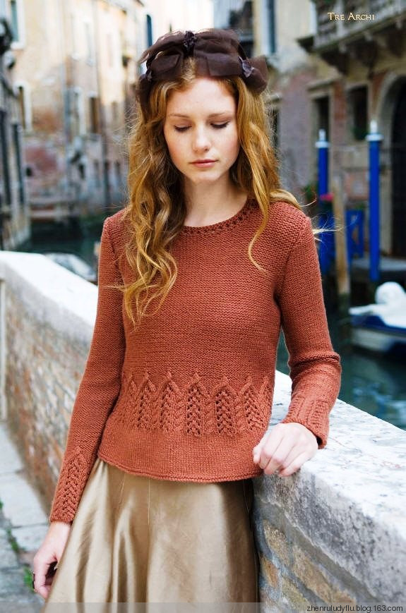 【舒舒翻譯】Tre Archi 套頭衫[Louisa Harding 11, Venezia Una Volta] - 舒舒愛折騰 - 上班折騰打印機，下班奶娃打毛衣