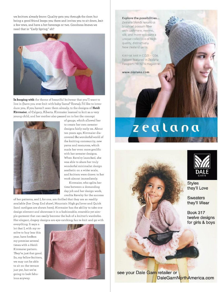 Vogue Knitting  Early Spring 2016 - 輕描淡寫 - 輕描淡寫