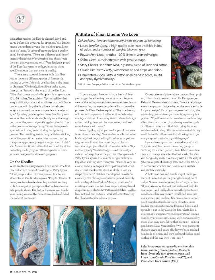 Vogue Knitting  Early Spring 2016 - 輕描淡寫 - 輕描淡寫