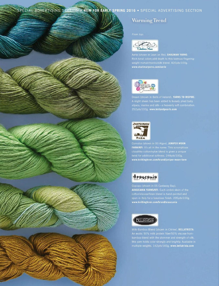 Vogue Knitting  Early Spring 2016 - 輕描淡寫 - 輕描淡寫