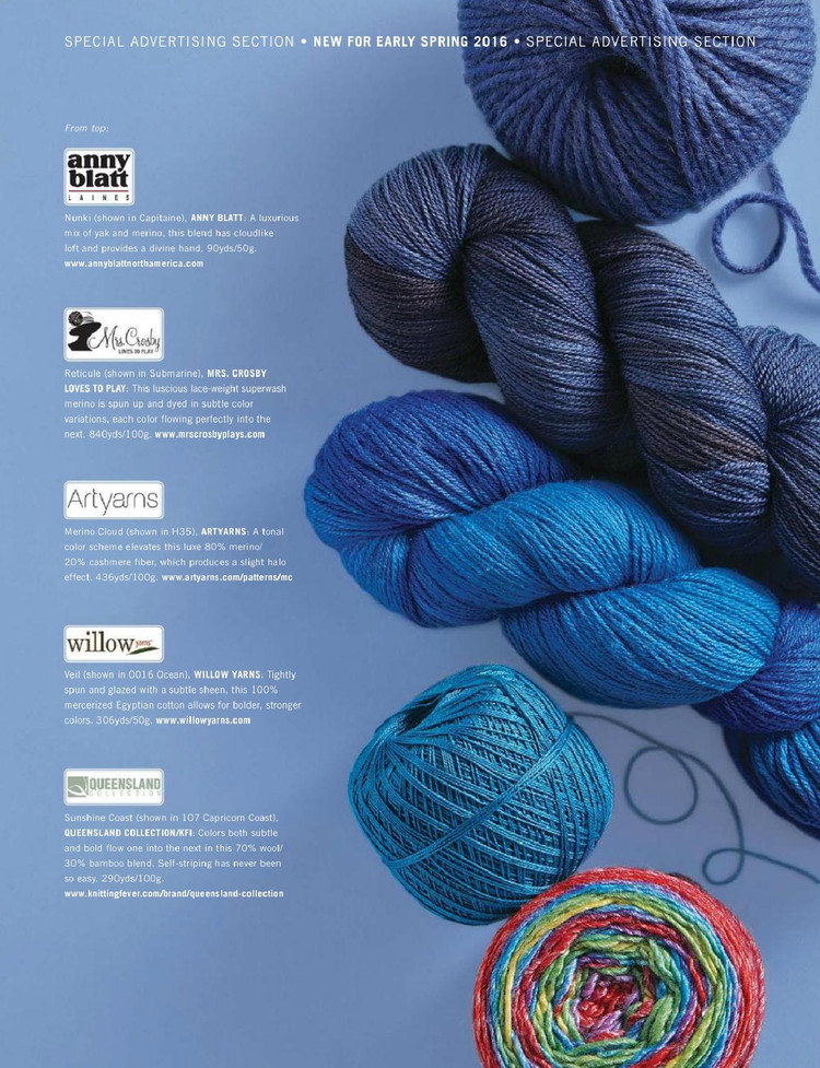 Vogue Knitting  Early Spring 2016 - 輕描淡寫 - 輕描淡寫