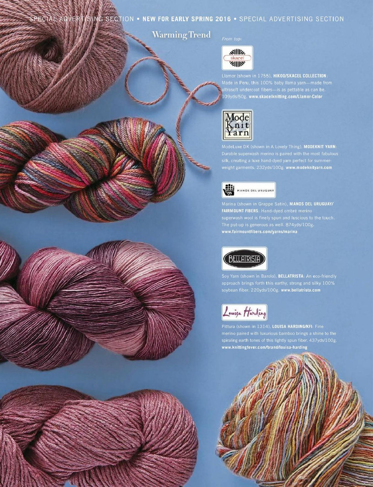 Vogue Knitting  Early Spring 2016 - 輕描淡寫 - 輕描淡寫