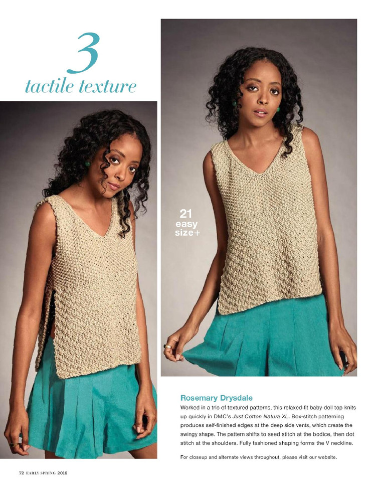 Vogue Knitting  Early Spring 2016 - 輕描淡寫 - 輕描淡寫