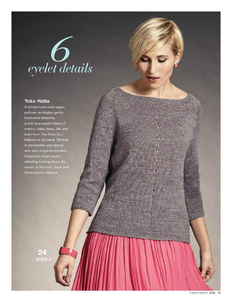 Vogue Knitting  Early Spring 2016 - 輕描淡寫 - 輕描淡寫