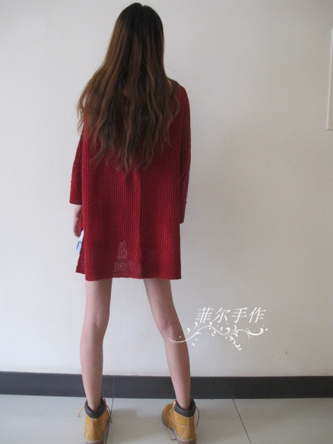 【菲爾手作】素云---露肩慵懶寬松衫（美圖+女兒秀） - 菲爾 - 菲爾的編織博客