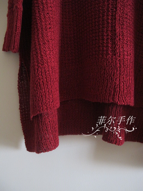 【菲爾手作】素云---露肩慵懶寬松衫（美圖+女兒秀） - 菲爾 - 菲爾的編織博客