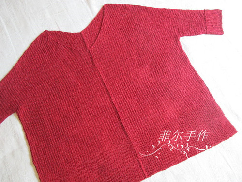 【菲爾手作】素云---露肩慵懶寬松衫（美圖+女兒秀） - 菲爾 - 菲爾的編織博客