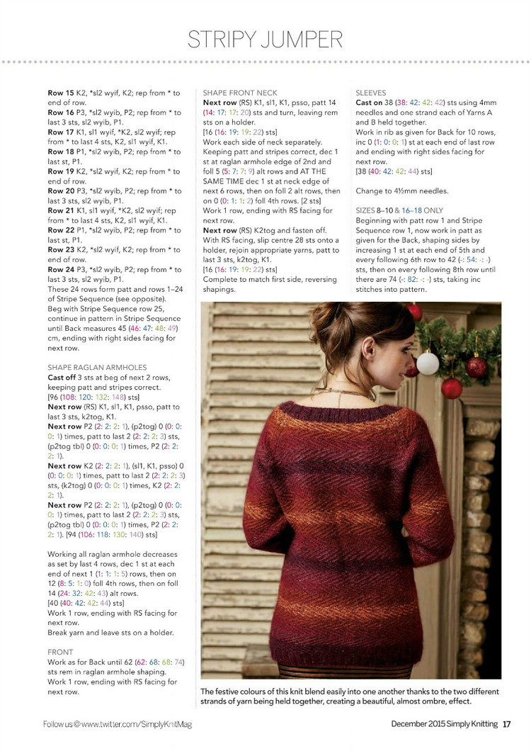 Simply Knitting Issue 12 2015 - 輕描淡寫(xiě) - 輕描淡寫(xiě)