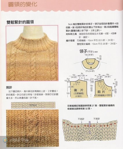 “領(lǐng)與袖”編織法全攻略 - 彩云飛 - 彩云飛的博客