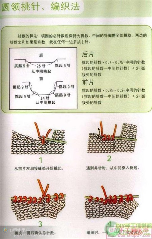 “領(lǐng)與袖”編織法全攻略 - 彩云飛 - 彩云飛的博客