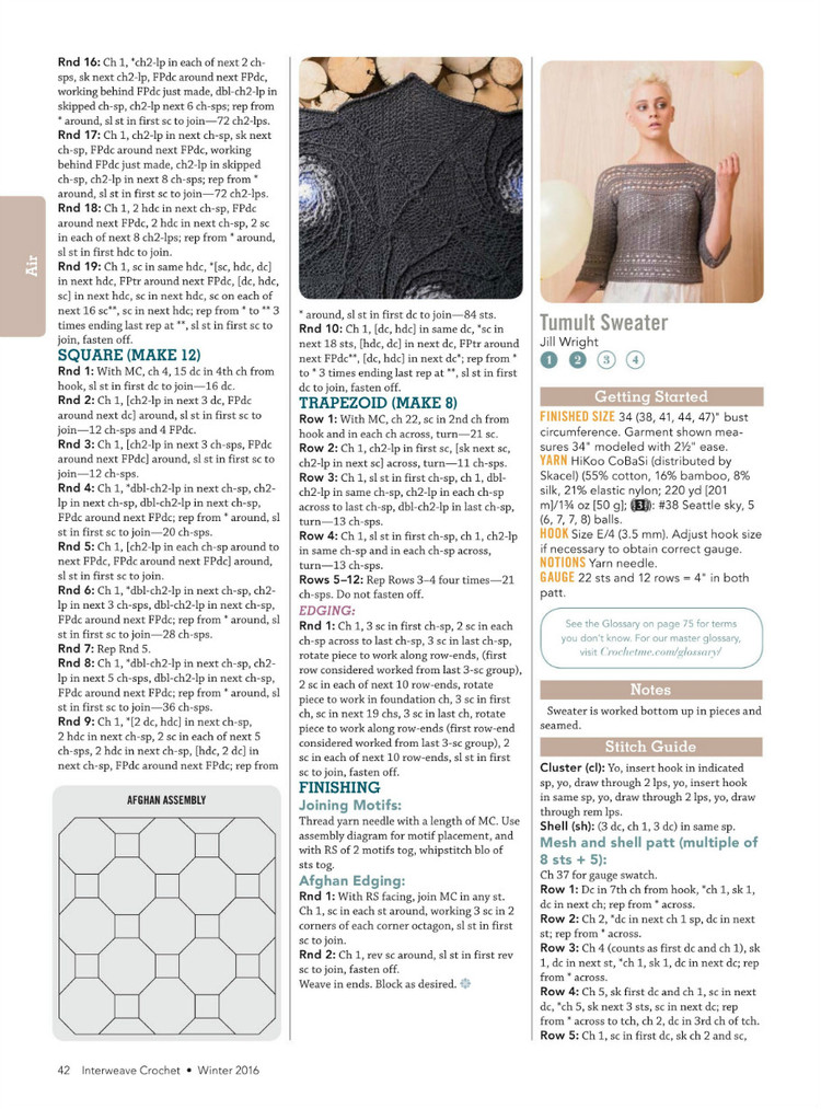 Interweave Crochet  Winter 2016 - 輕描淡寫 - 輕描淡寫
