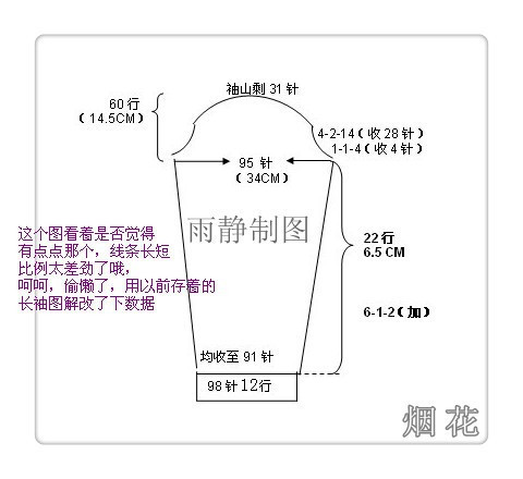 煙花——女式套頭修身 - 雨靜心柔 - 午后茶吧
