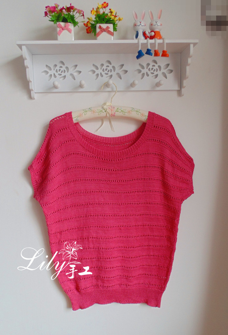 【Lily手工】--嫣然--寬松舒適小蝙蝠衫 - Lily - Lily的手工編織天地