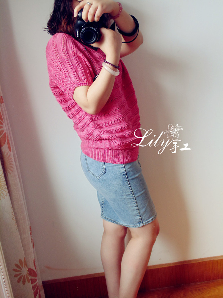 【Lily手工】--嫣然--寬松舒適小蝙蝠衫 - Lily - Lily的手工編織天地