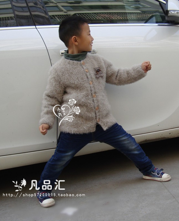卡貝---鳳尾絨帥哥開衫 - 小凡 - 小凡愛編織
