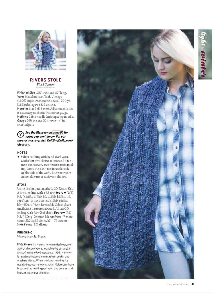 Interweave Knits  Winter 2016 - 輕描淡寫(xiě) - 輕描淡寫(xiě)