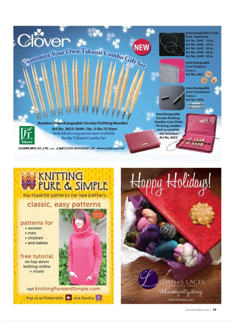 Interweave Knits  Winter 2016 - 輕描淡寫(xiě) - 輕描淡寫(xiě)