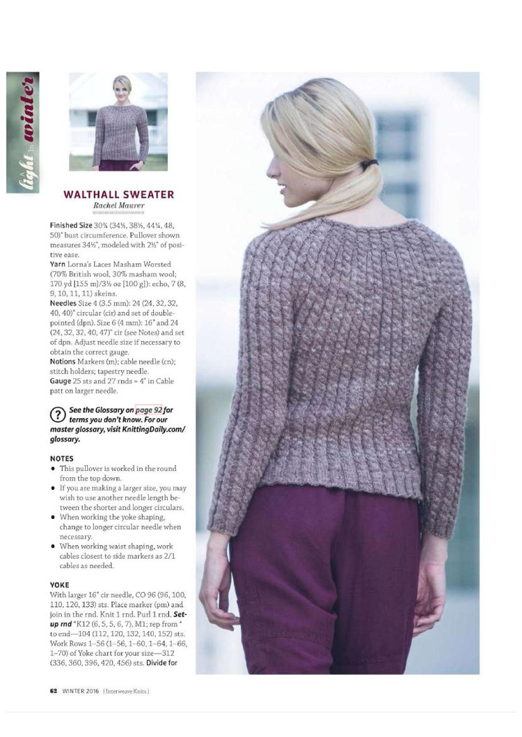 Interweave Knits  Winter 2016 - 輕描淡寫(xiě) - 輕描淡寫(xiě)