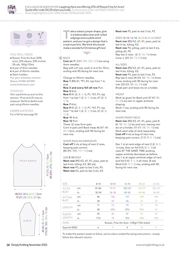 Simply Knitting  November 2015 - 輕描淡寫(xiě) - 輕描淡寫(xiě)
