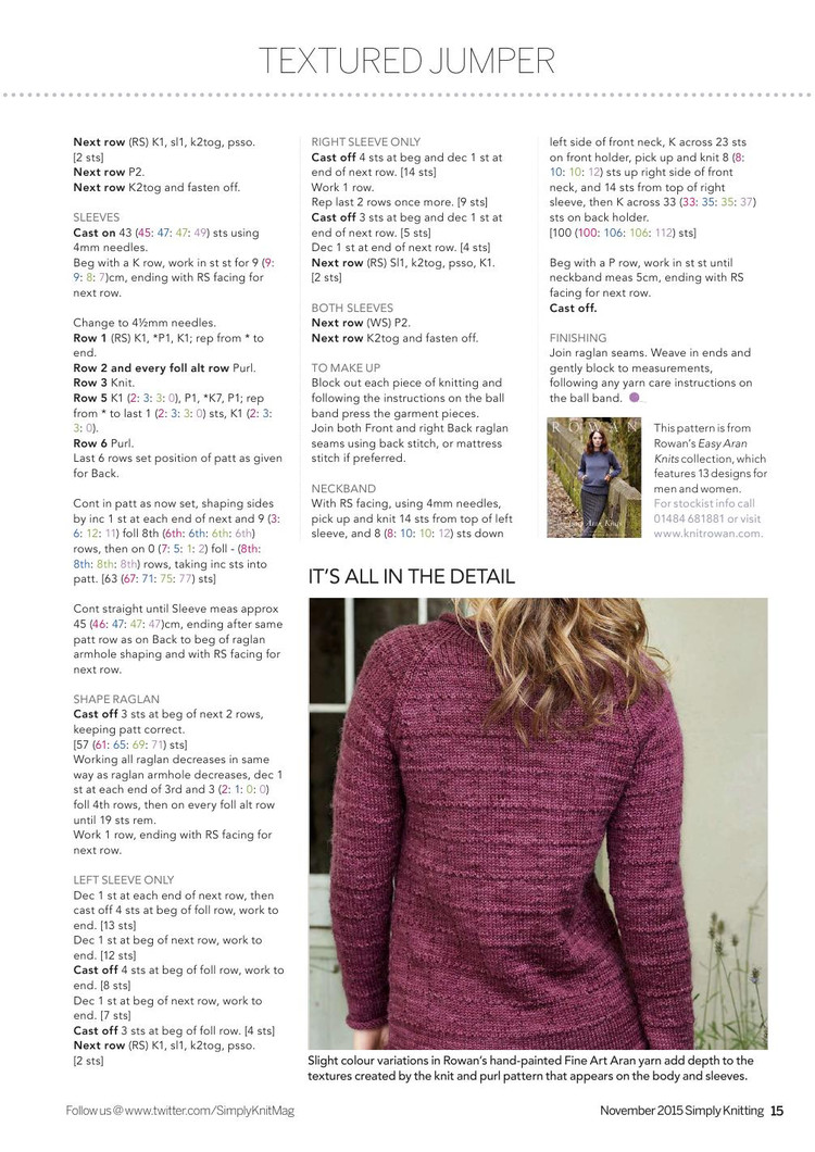 Simply Knitting  November 2015 - 輕描淡寫(xiě) - 輕描淡寫(xiě)