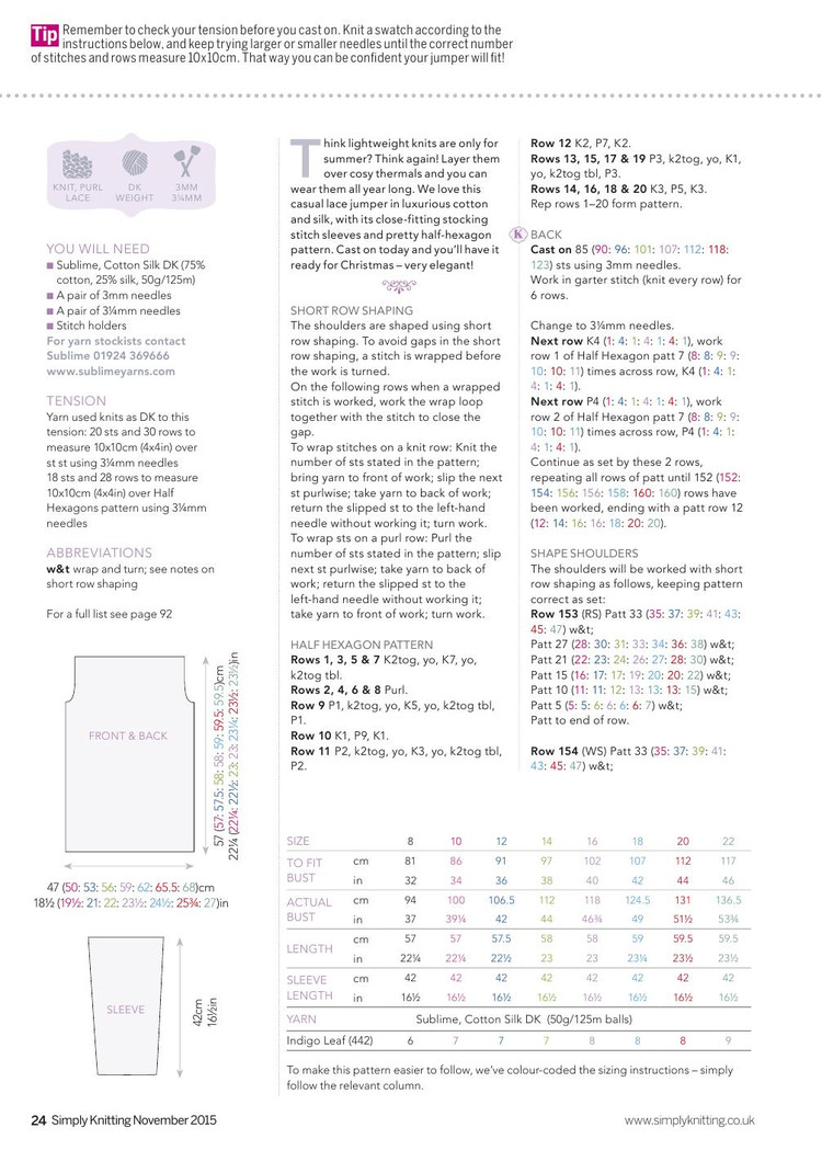 Simply Knitting  November 2015 - 輕描淡寫(xiě) - 輕描淡寫(xiě)