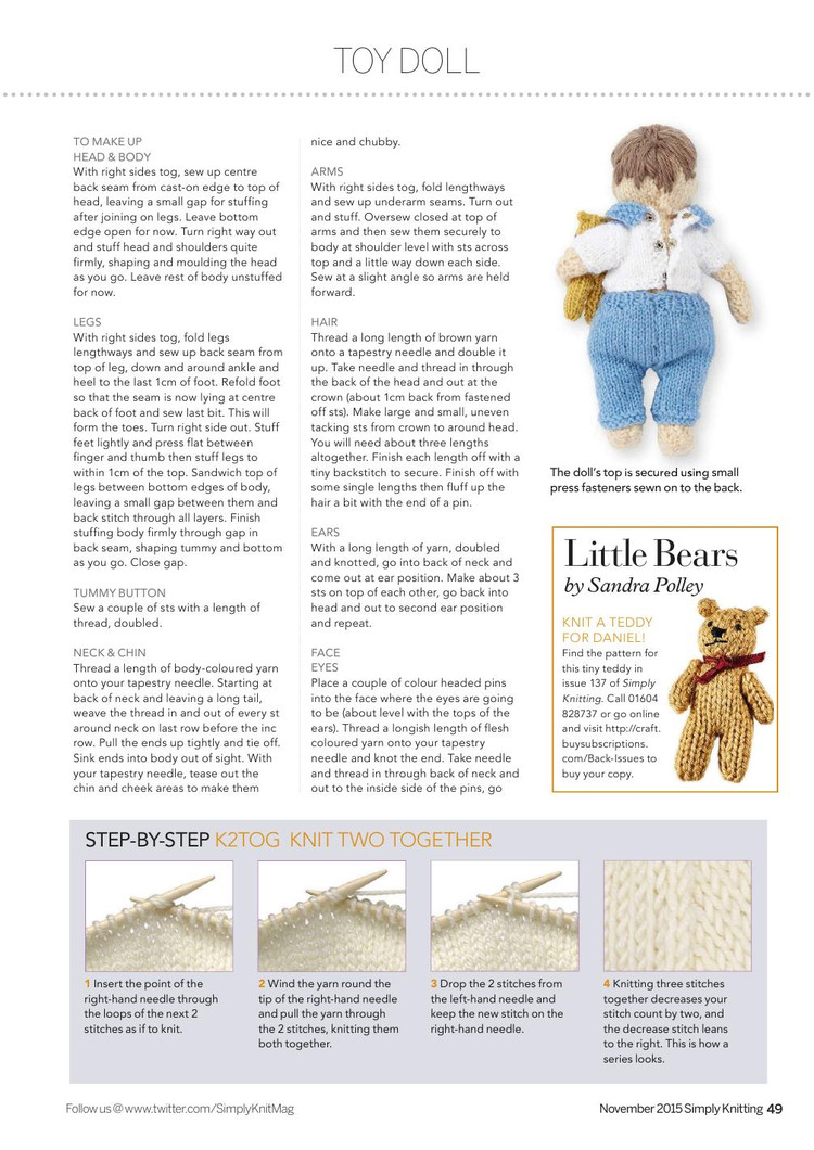 Simply Knitting  November 2015 - 輕描淡寫(xiě) - 輕描淡寫(xiě)