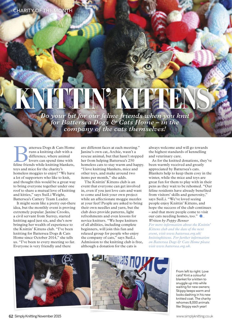 Simply Knitting  November 2015 - 輕描淡寫(xiě) - 輕描淡寫(xiě)