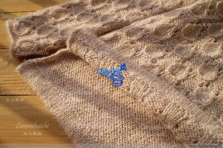 落櫻~~金絲鏤空花套頭毛衫（蘭心蕙質201308） - 蘭心蕙質 - 蘭心蕙質藍云海
