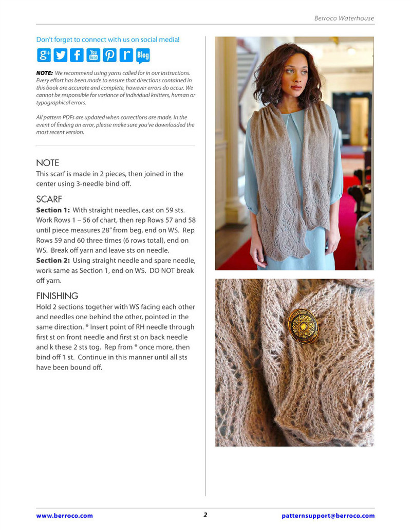 Waterhouse by Brenda York for Berroco Design Team - Daliute -